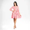 Floral Belted Fit & Flare Dress - Image 5
