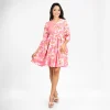 Floral Belted Fit & Flare Dress - Image 7