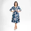 Bloom Wrap Midi Dress