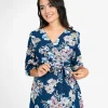 Bloom Wrap Midi Dress - Image 2