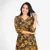 Bloom Wrap Midi Dress - Image 6
