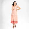 Bohemian Tie-Strap Tiered Maxi Dress