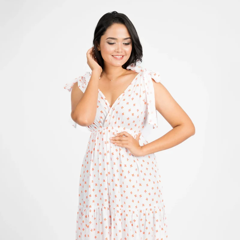 Bohemian Tie-Strap Tiered Maxi Dress - Image 6