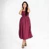 Chic Bow-Tie Midi Dress - Image 9