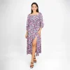 Floral Grace Slit Maxi Dress - Image 3