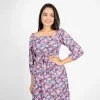 Floral Grace Slit Maxi Dress - Image 4