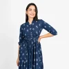 Paisley Button-Front Midi Dress - Image 2