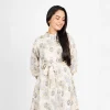 Graceful Blossom Belted Shirt Dress - Image 2