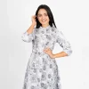 Graceful Blossom Belted Shirt Dress - Image 4