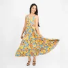Whimsical Floral Tiered Maxi Dress - Image 3