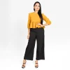 Chic Flounce Hem Linen Blouse - Image 6