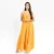 Twist Front Tiered Maxi Dress - yellow