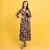 Flora Wrap Maxi Dress - brown