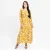 Flora Wrap Maxi Dress - yellow