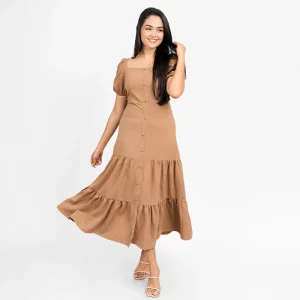 Blossom Tiered Button Dress