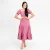 Blossom Tiered Button Dress - pink