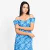 Tropical Bloom Slit Dress - Image 3