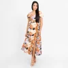 Tropical Bloom Slit Dress - Image 5