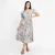 Rosette Breeze Midi Dress - blue