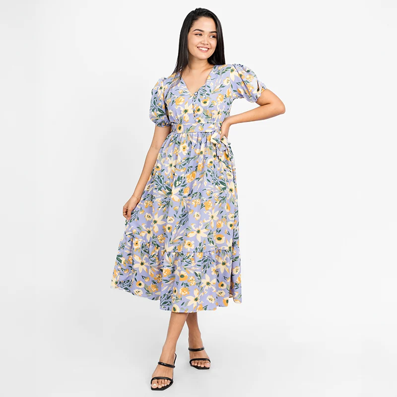 Rosette Breeze Midi Dress