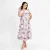 Rosette Breeze Midi Dress - pink