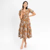 Autumn Bloom Midi Dress - Image 3