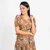 Autumn Bloom Midi Dress - Image 4
