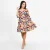 Petal Charm Mini Dress - brown
