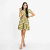 Petal Scroll Mini Dress - Image 7