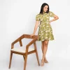 Petal Scroll Mini Dress - Image 8