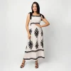 Noir Blossom Maxi Dress