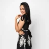 Noir Blossom Maxi Dress - Image 6