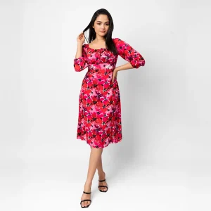 Floral Whimsy Midi Dress