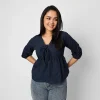 Willow Tie Peplum Blouse - Image 9