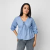 Willow Tie Peplum Blouse - Image 3