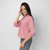 Willow Tie Peplum Blouse - Image 6
