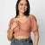 Meadow Charm Crop Blouse - orange