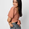 Meadow Charm Crop Blouse - Image 2