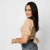 Meadow Charm Crop Blouse - Image 6