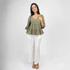 Serene Grace Peplum Blouse - Image 5
