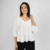 Serene Grace Peplum Blouse - Image 7