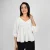 Serene Grace Peplum Blouse - white