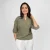 Meadow Ease Button Blouse - green