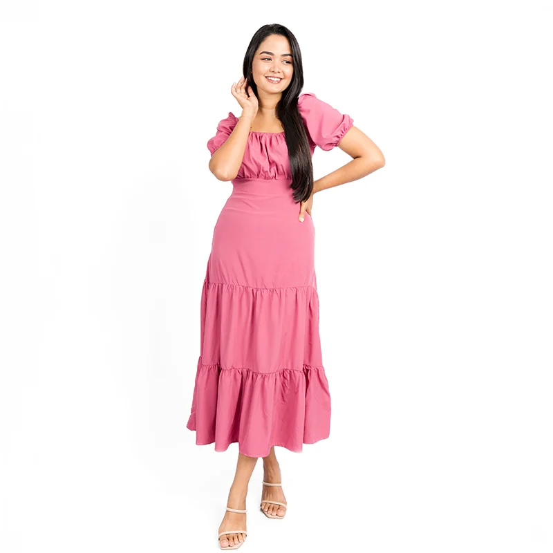 Blossom Tiered Midi Dress