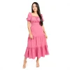 Blossom Tiered Midi Dress - Image 3