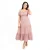 Blossom Tiered Midi Dress - brown