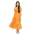 Blossom Tiered Midi Dress - yellow