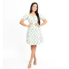 Floret Puff Mini Dress - Image 6