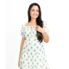 Floret Puff Mini Dress - Image 5