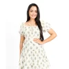 Floret Puff Mini Dress - Image 2